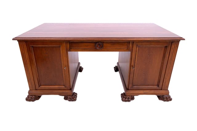 Oak Desk, Germany, 1930s - DIMENSION