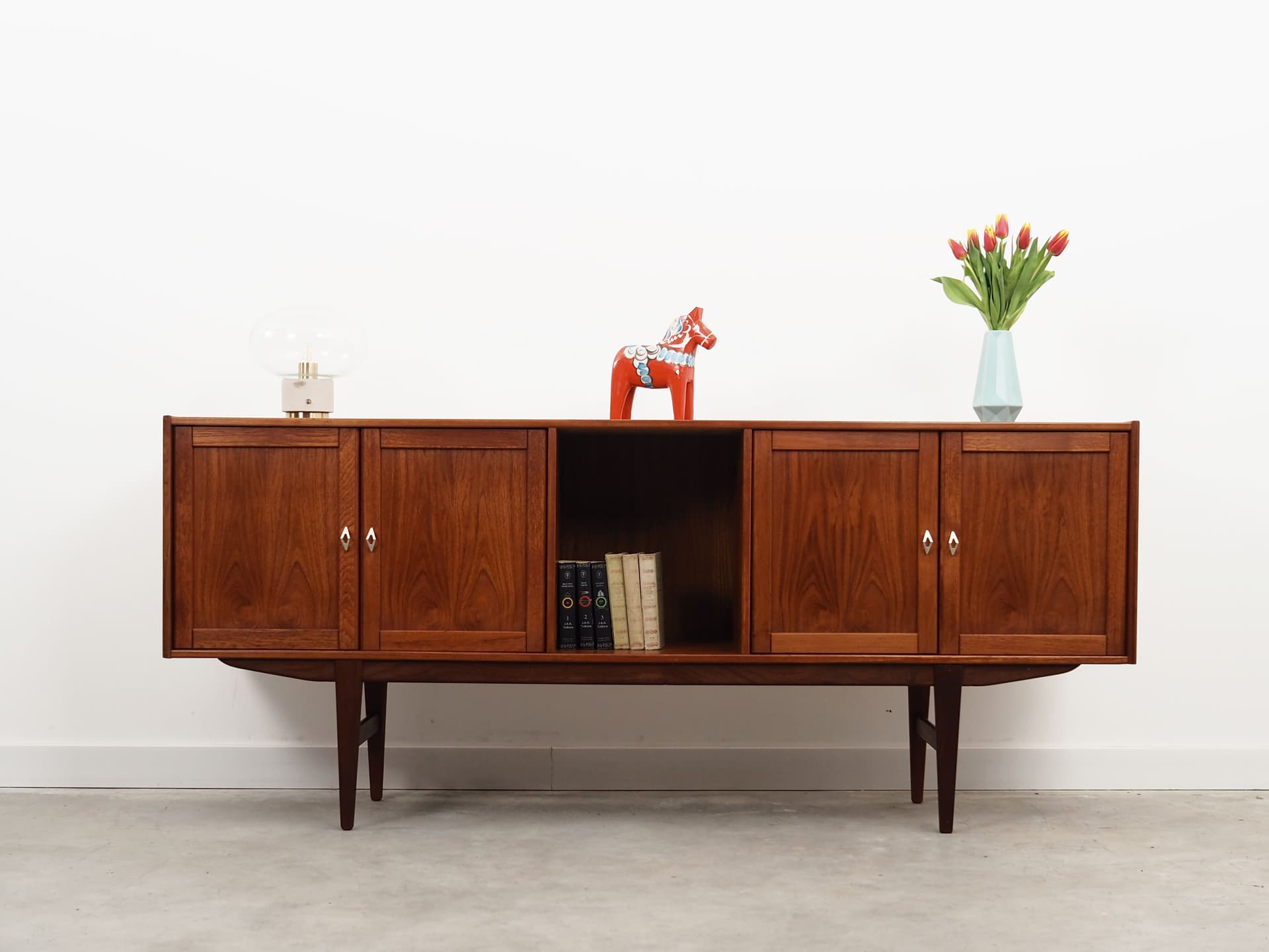 Sideboard, teak brązowy, Dania, lata 70. - 51450