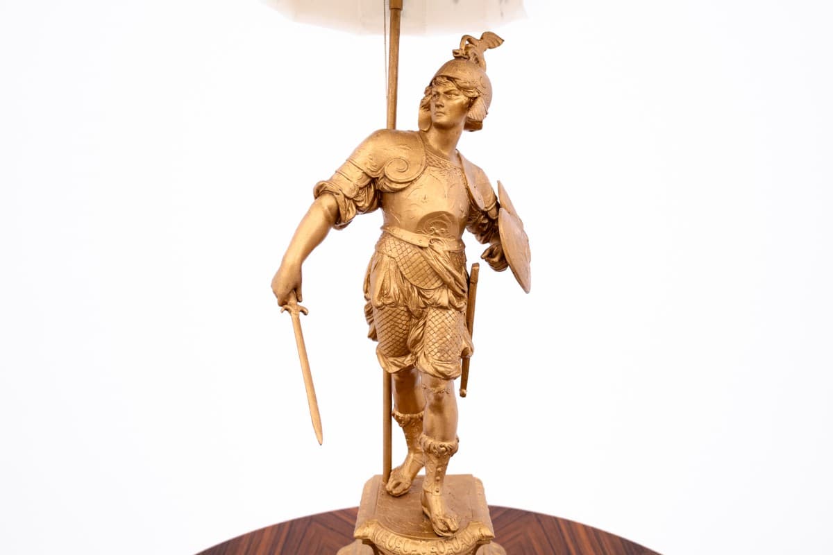 Eclectic Table Lamp, golden metal, Western Europe, 1950s - 77821