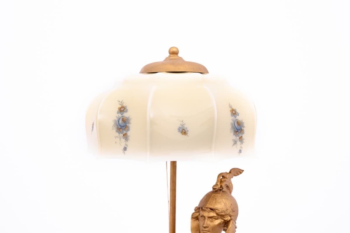 Eclectic Table Lamp, golden metal, Western Europe, 1950s - 77823
