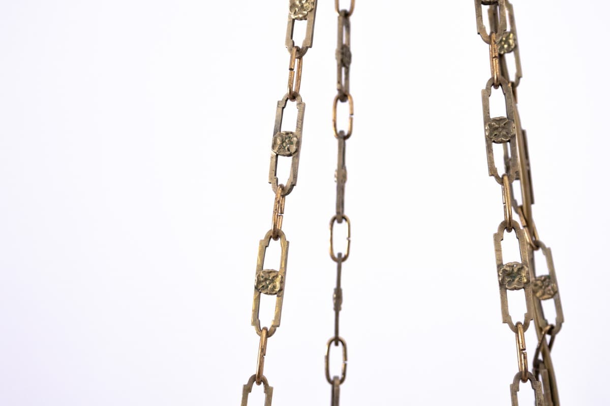 Żyrandol barokowy, miedź, mosiądz, Europa Zachodnia, lata 20. - 77810