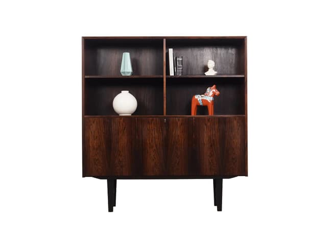 Bookcase, brown rosewood, Brouer Møbelfabrik, Denmark, 1960s. - DIMENSION