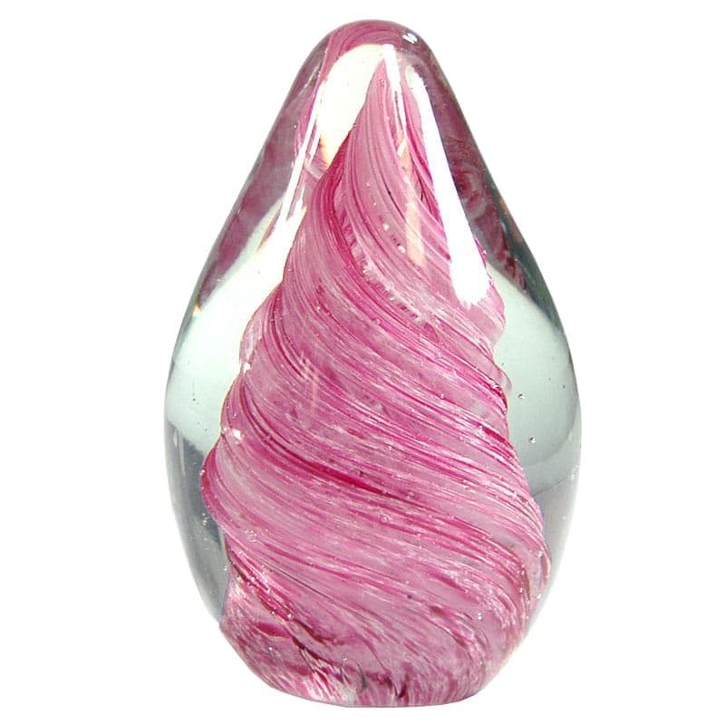 Przycisk do papieru Murano, szkło transparent, Włochy, lata 60.