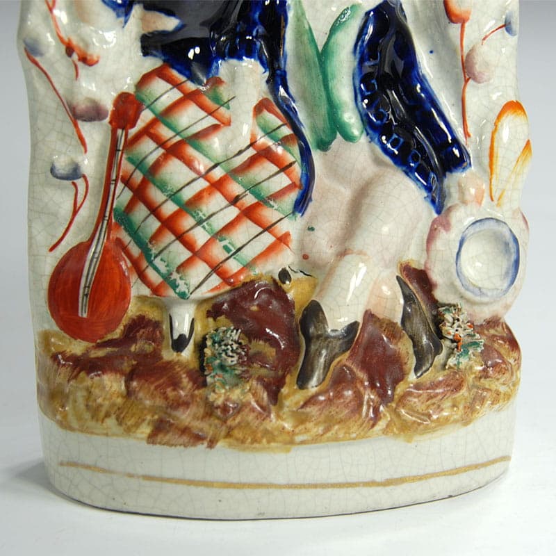 Figurka kominkowa Staffordshire, ceramika wielobarwna, Anglia, początek XX w. - 39885