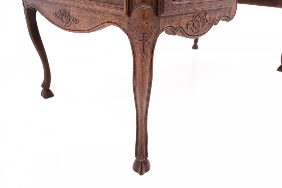 Brązowe biurko dębowe, Francja, lata 80. XIX wieku - 47191