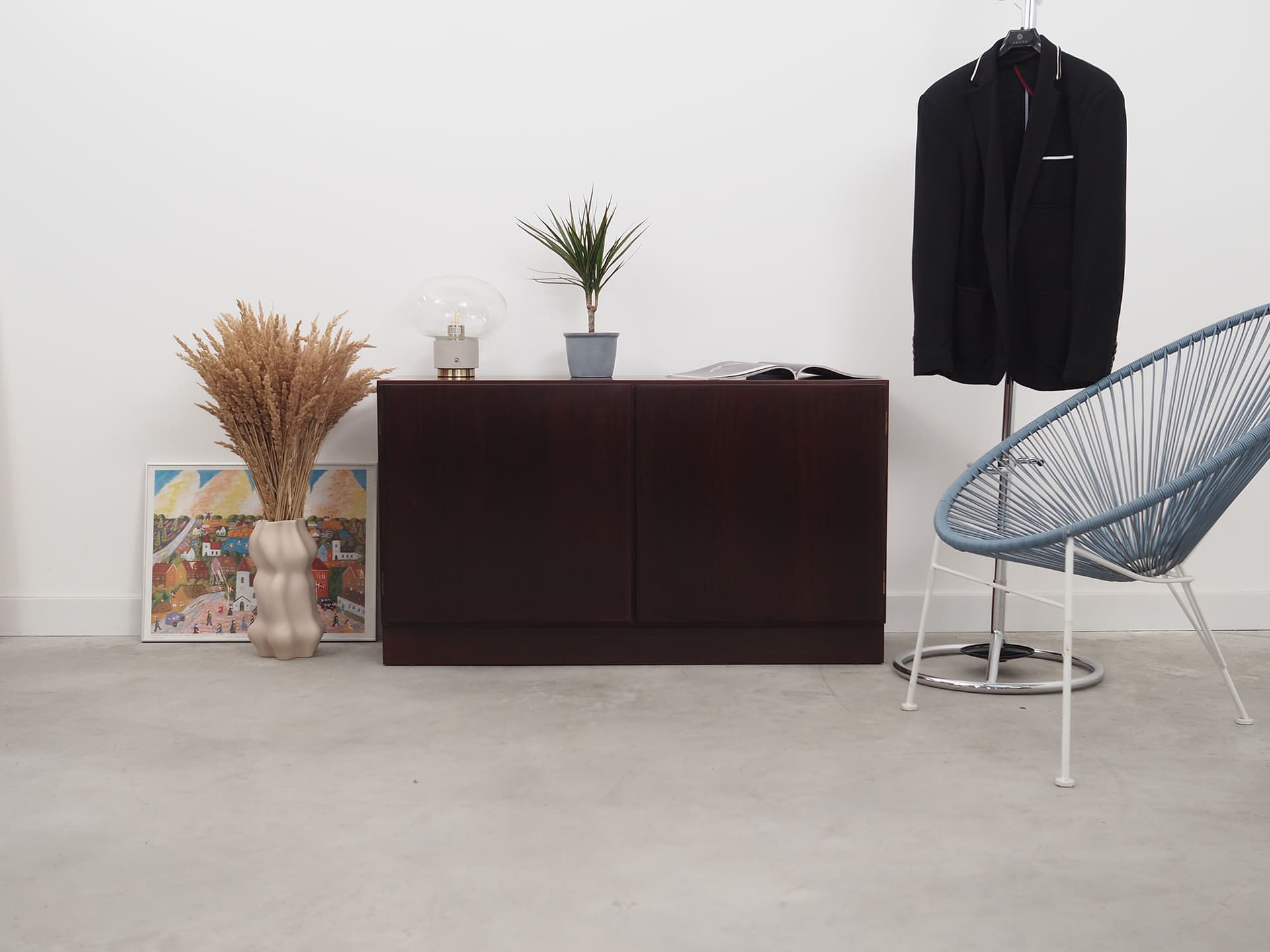Cabinet, dark brown mahogany, Omann Jun, Denmark, 1960s - 51385