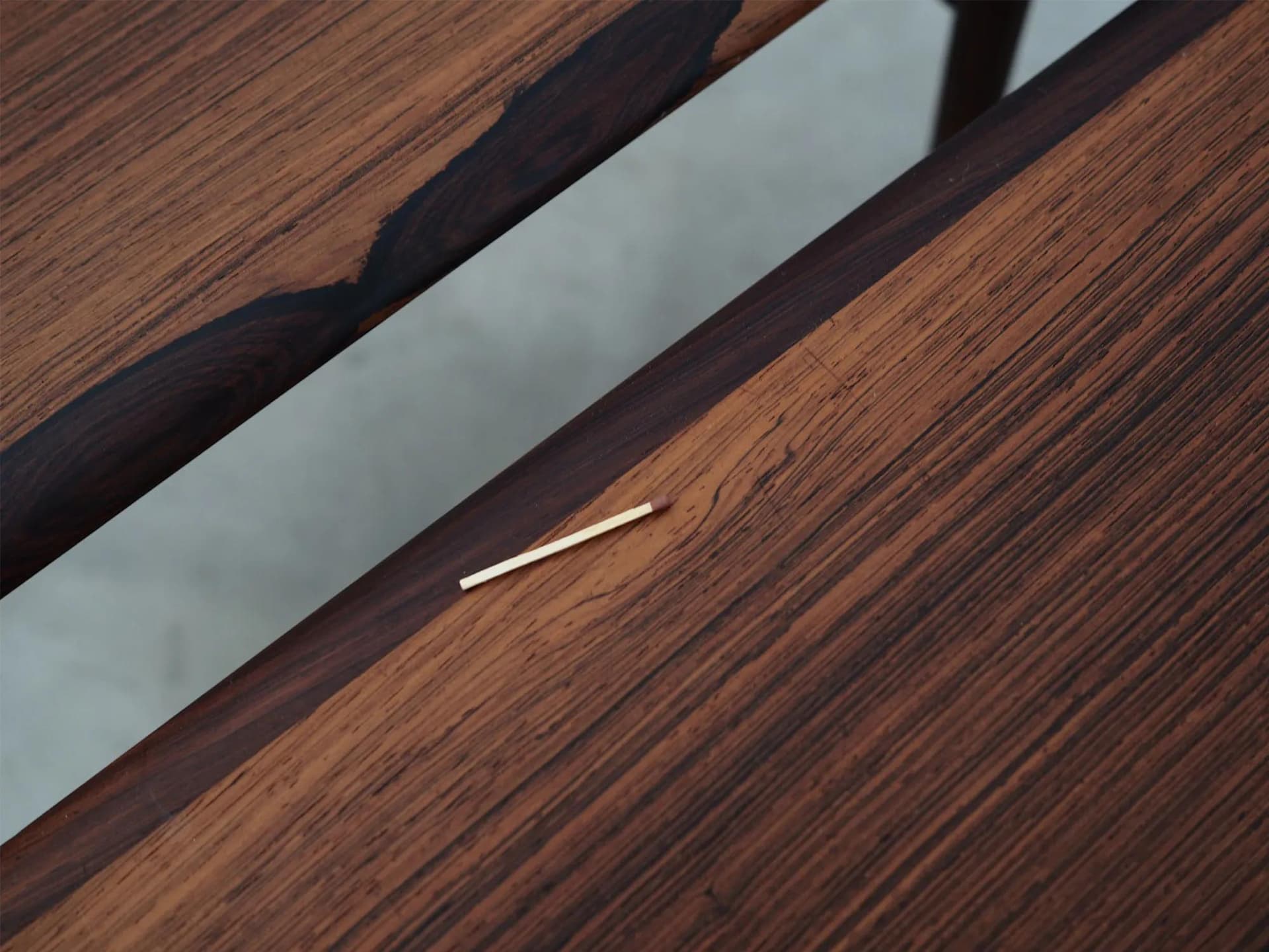 Set of Three Side Tables, brown rosewood, Denmark, 1960s - 40533