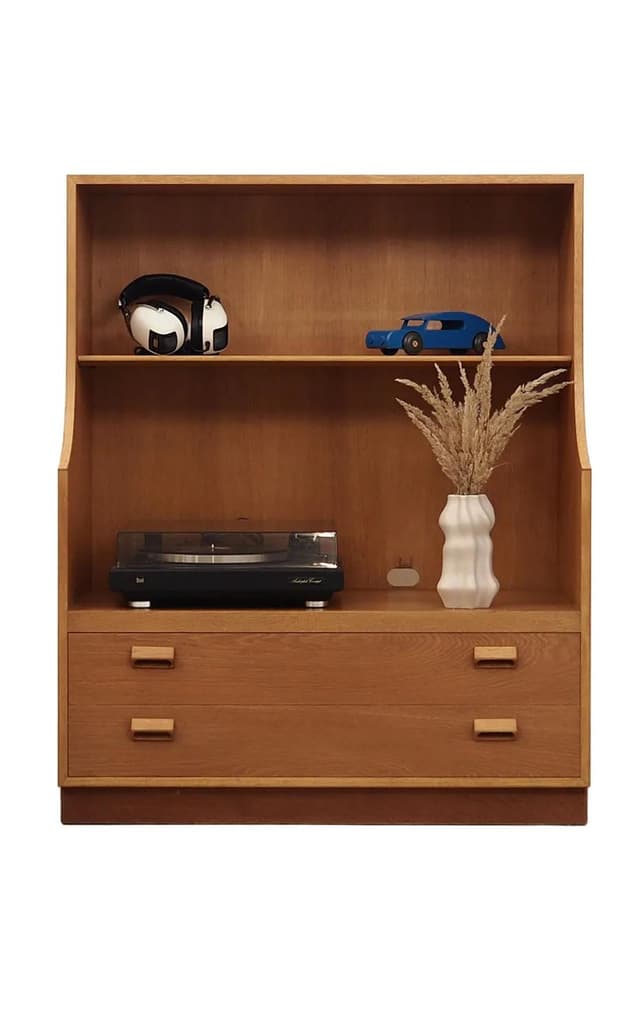 Regał, jesion żółty, proj. B. Mogensen, Dania, lata 70. - WYMIARY