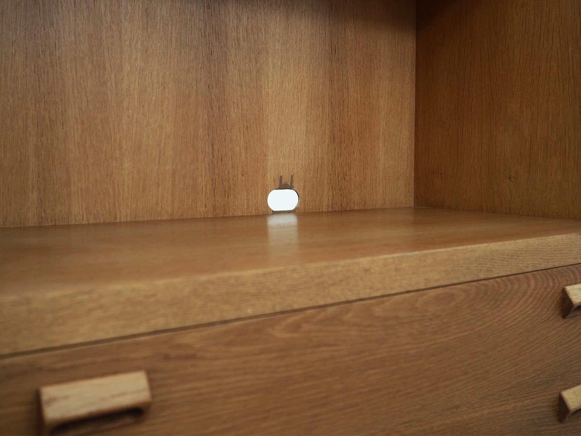 Regał, jesion żółty, proj. B. Mogensen, Dania, lata 70. - 51382