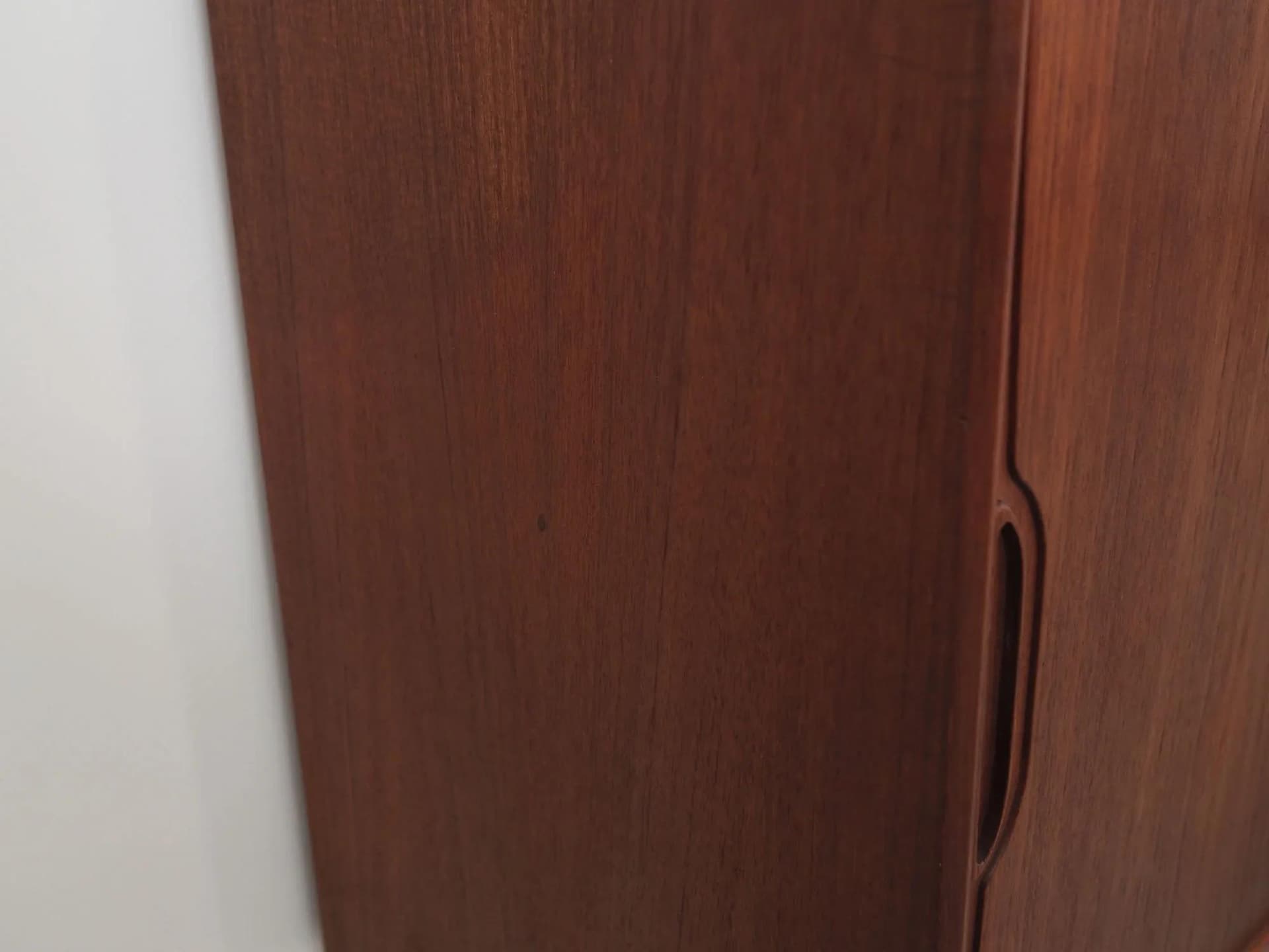 Highboard, teak brąz ciemny, proj. B. Seindal, Dania, lata 60. - 40511