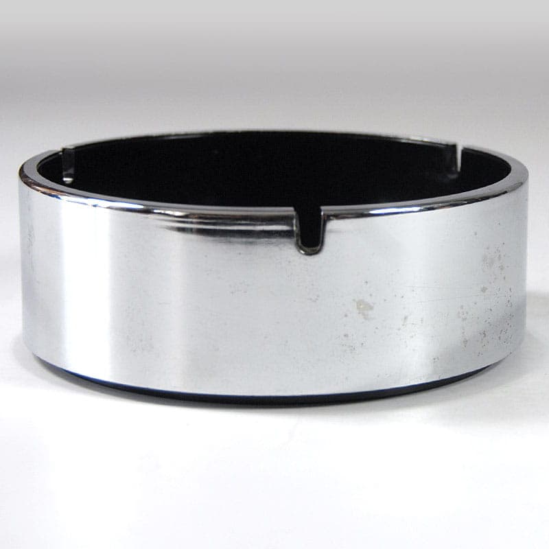 Popielniczka, czarny plastik, proj. I. Kenmochi, Japonia, lata 60. - 40402