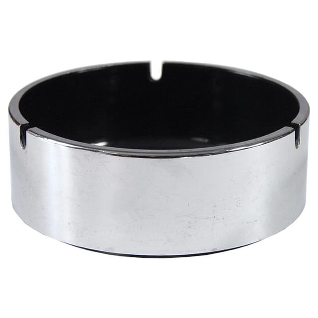 Popielniczka, czarny plastik, proj. I. Kenmochi, Japonia, lata 60. - WYMIARY