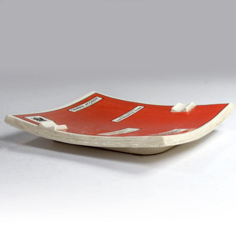 Popielniczka General Accident, ceramika czerwona, Belgia, lata 30. - 40369