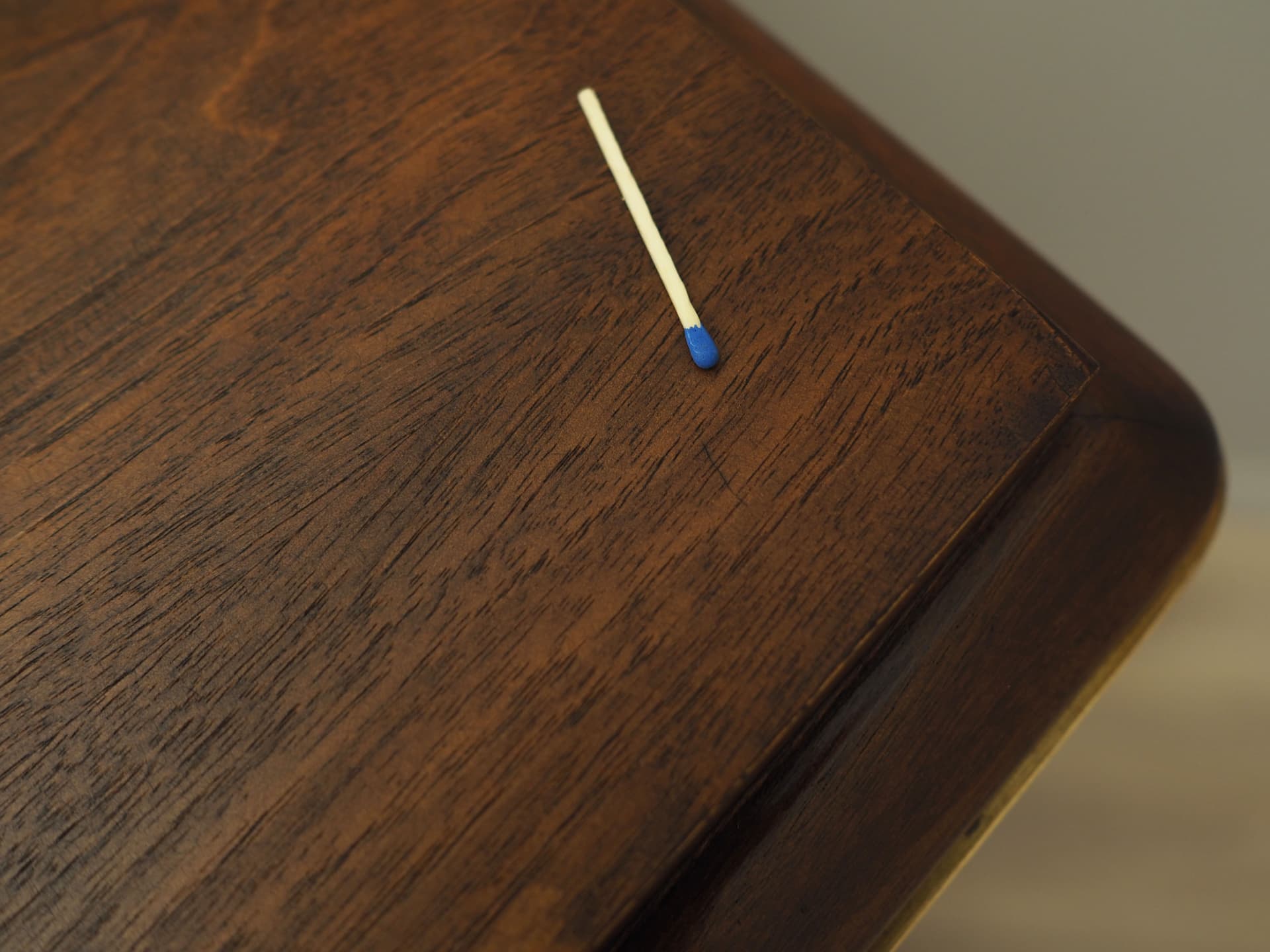 Highboard, orzech, metal czarny, Dania, lata 60. - 51370