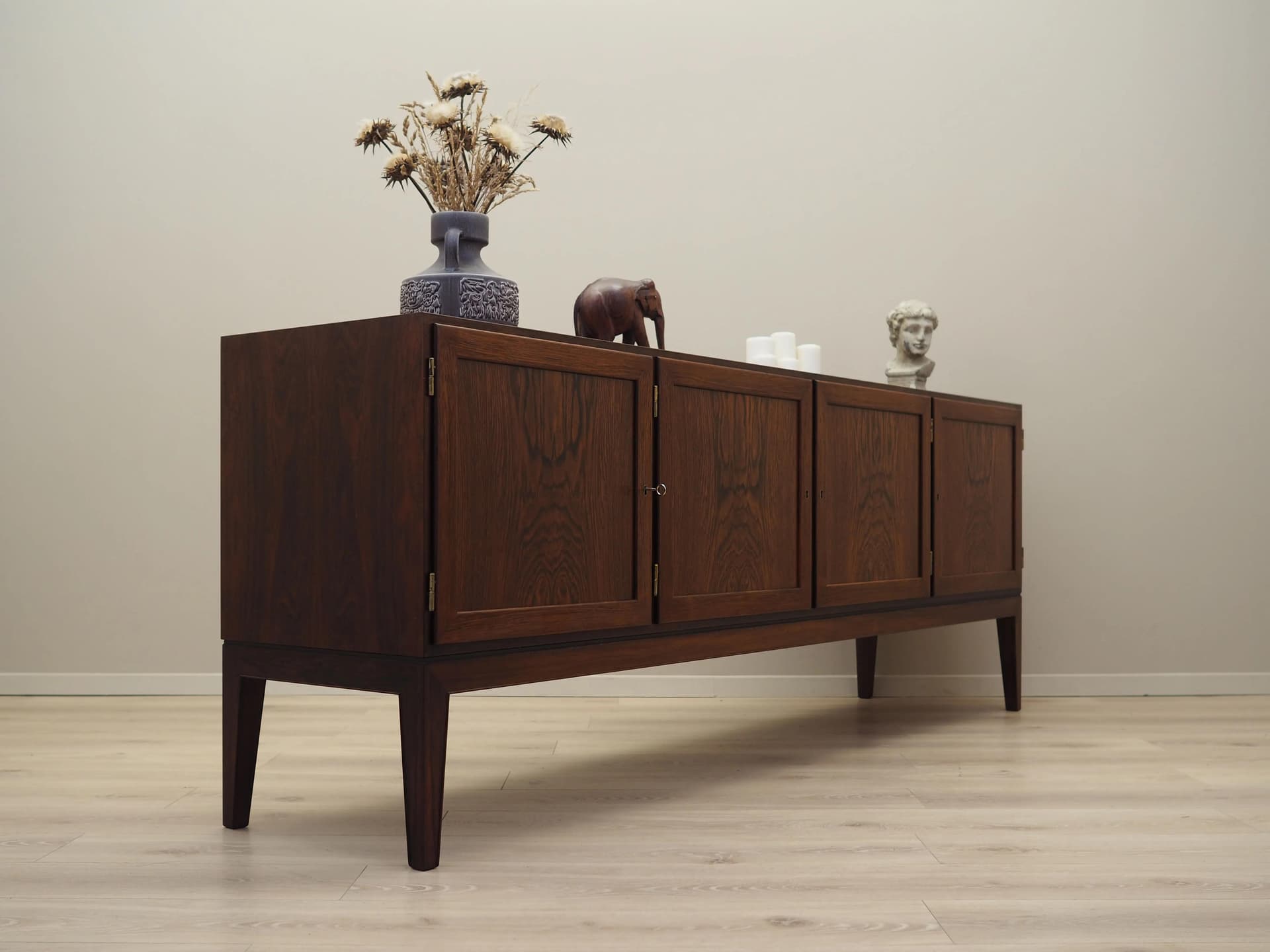 Sideboard, palisander, proj. S. Hansen, Haslev Møbelsnedkeri, Dania, lata 60. - 40472