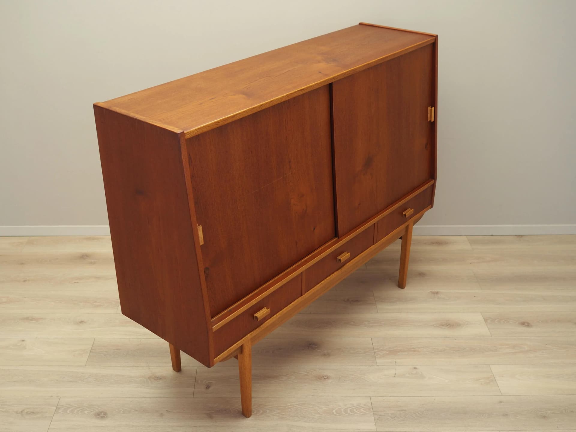 Highboard, teak brązowy ciemny, Dania, lata 60. - 40463