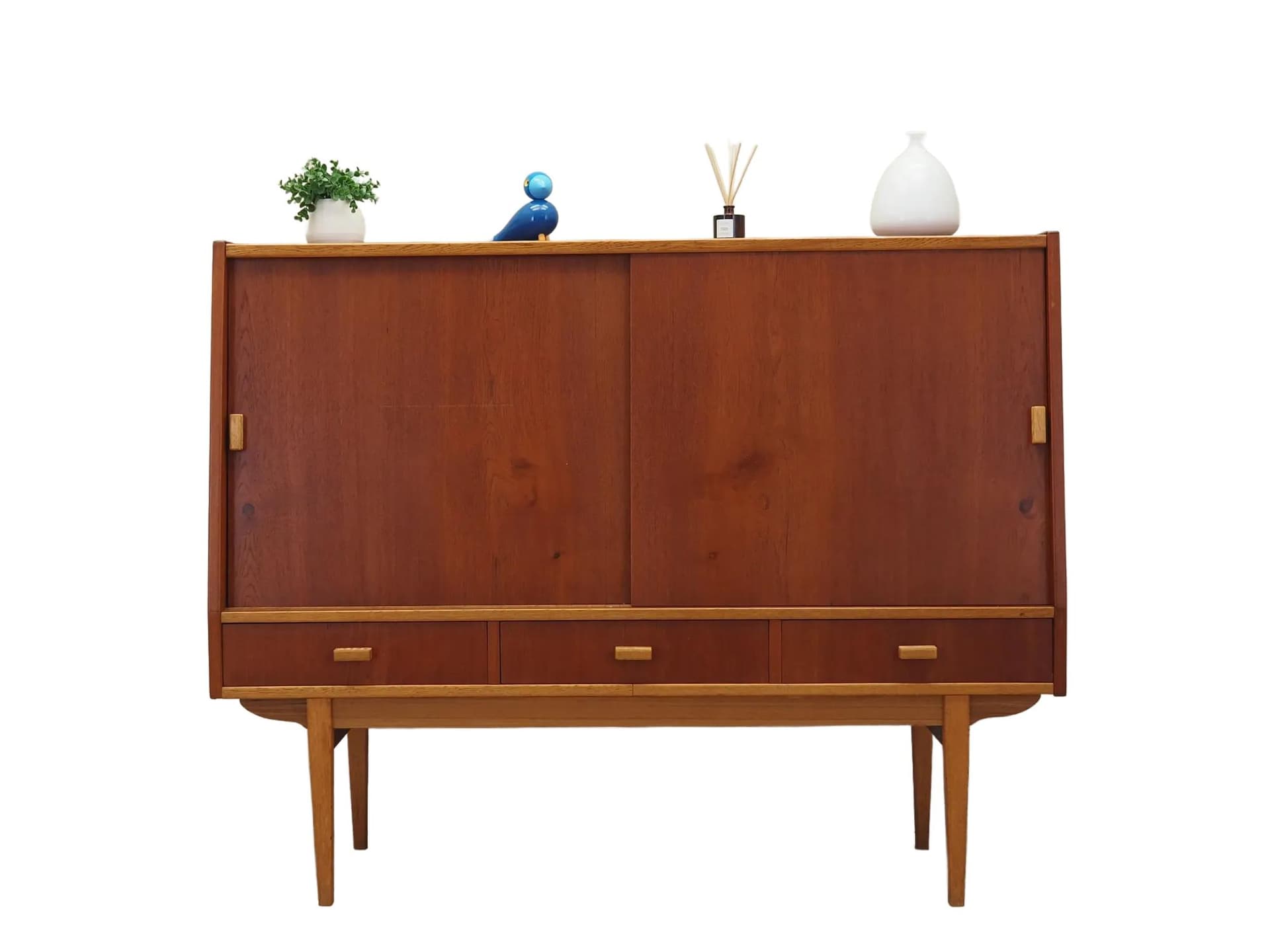 Highboard, teak brązowy ciemny, Dania, lata 60.