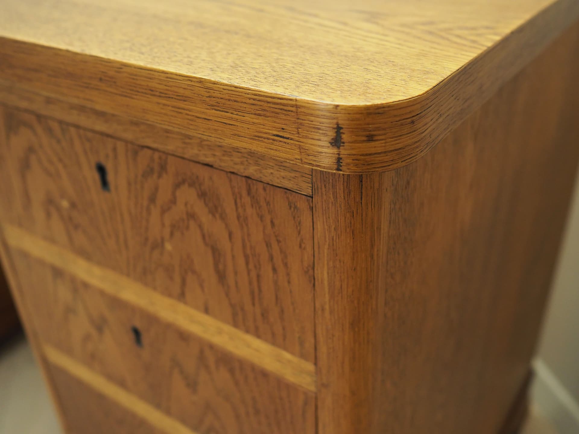 Desk, brown oak, Denmark, 1960s - 51346