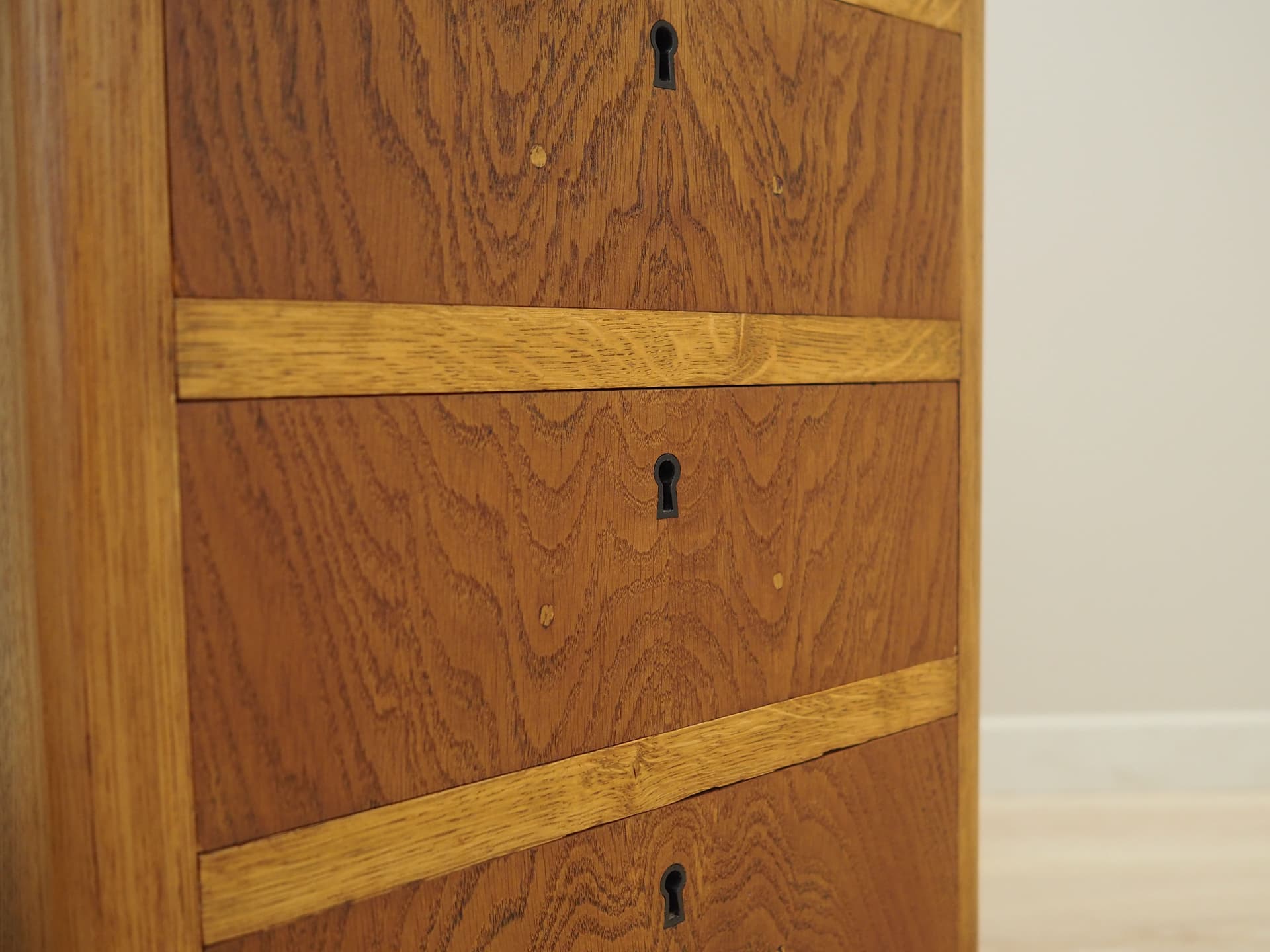 Desk, brown oak, Denmark, 1960s - 51345