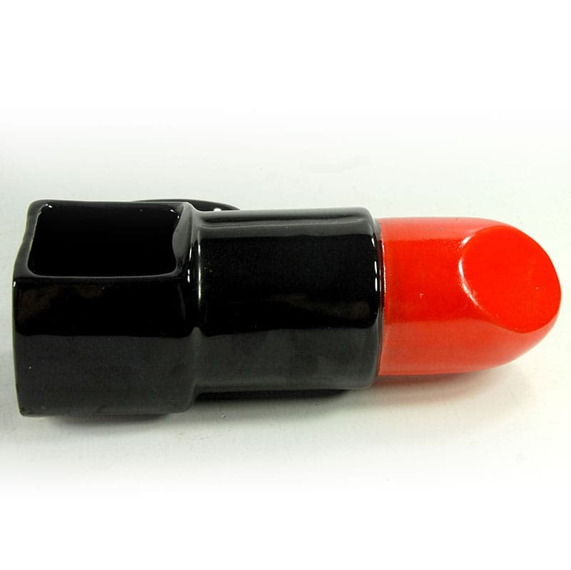 Pojemnik na drobiazgi, postmodernizm, czarny czerwony, ceramika, Włochy, lata 80. - 40246