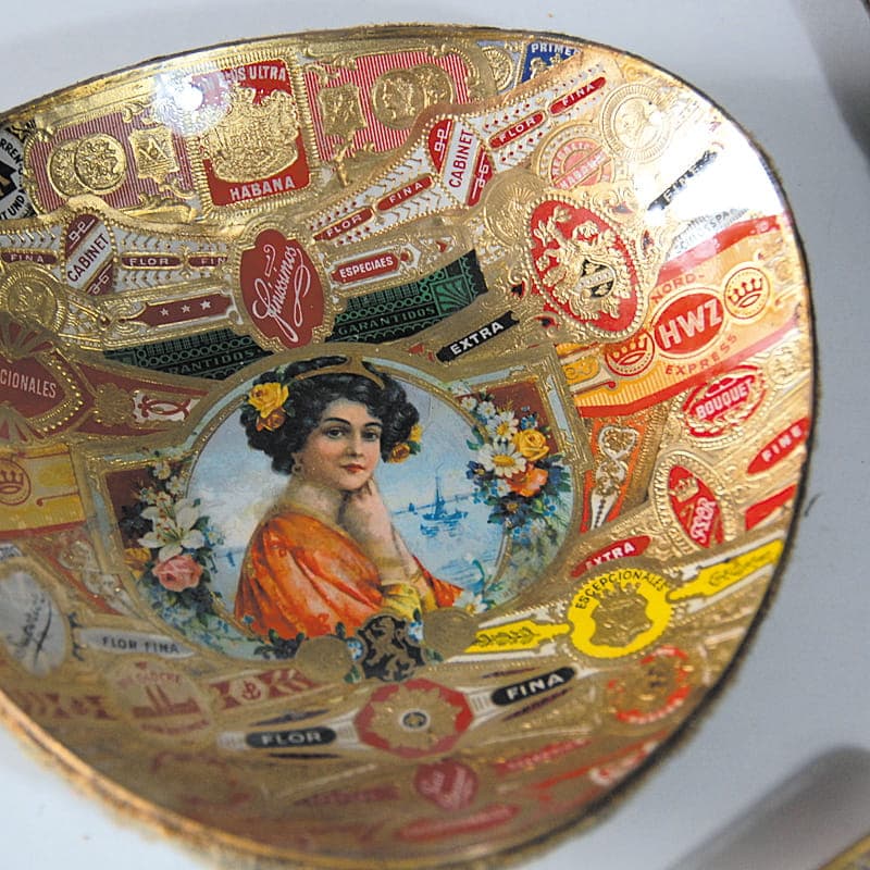 Wielobarwny, szklany zestaw paterek art déco, Europa, lata 20./30. - 40237