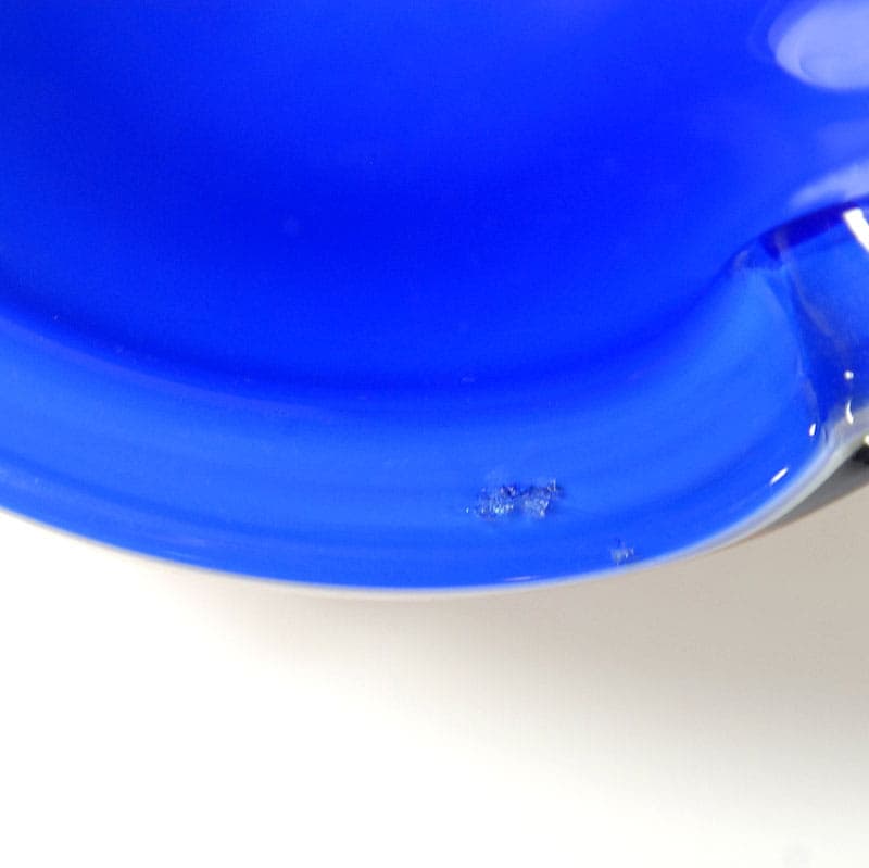 Popielnica Murano, szkło niebieski, Włochy, lata 70. - 40226