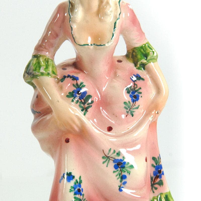 Para figurek Capodimonte, ceramika wielokolorowa, Włochy, lata 50. - 40199