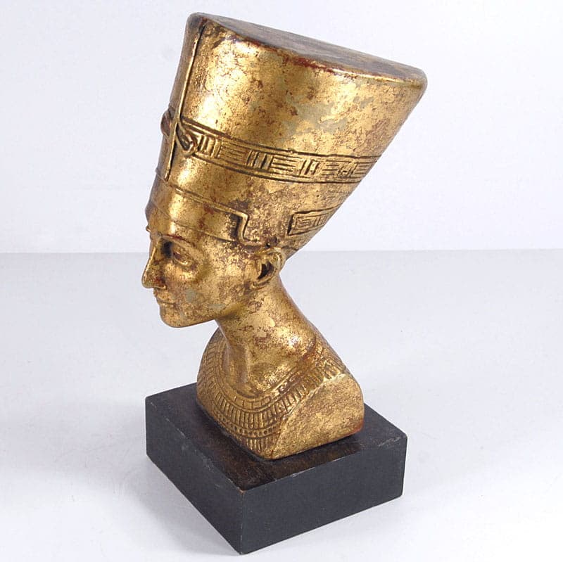 Popiersie Nefretete, złoty, tworzywo sztuczne, Francja, lata 80. - 40191