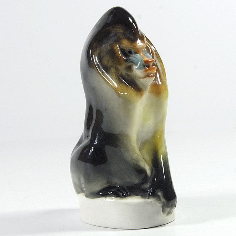 Figurka mandryl, wielobarwna porcelana, Rosja, lata 80. - 40172