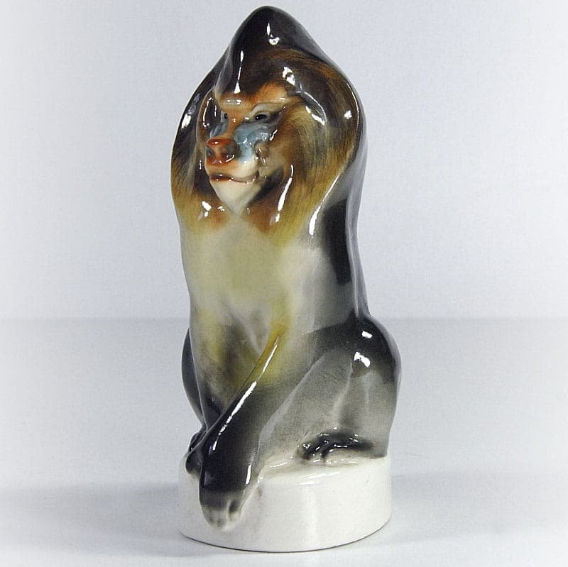 Figurka mandryl, wielobarwna porcelana, Rosja, lata 80. - 40171