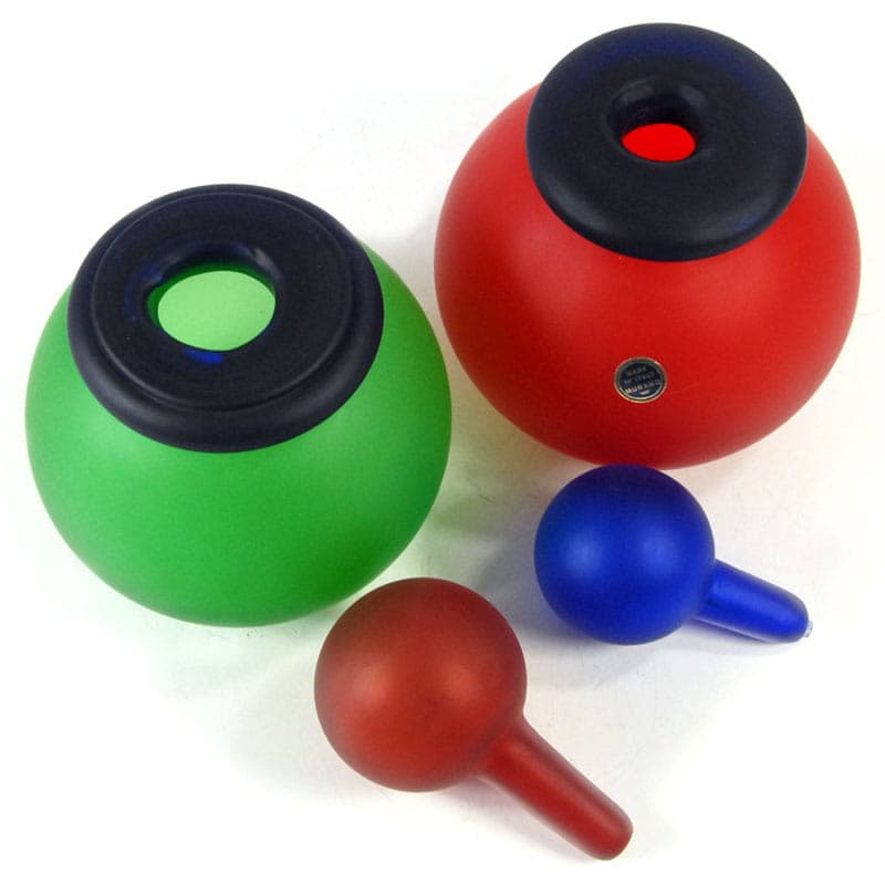 Komplet pojemników postmodernistycznych, szkło multikolor, Murano, Włochy, lata 80. - 41968