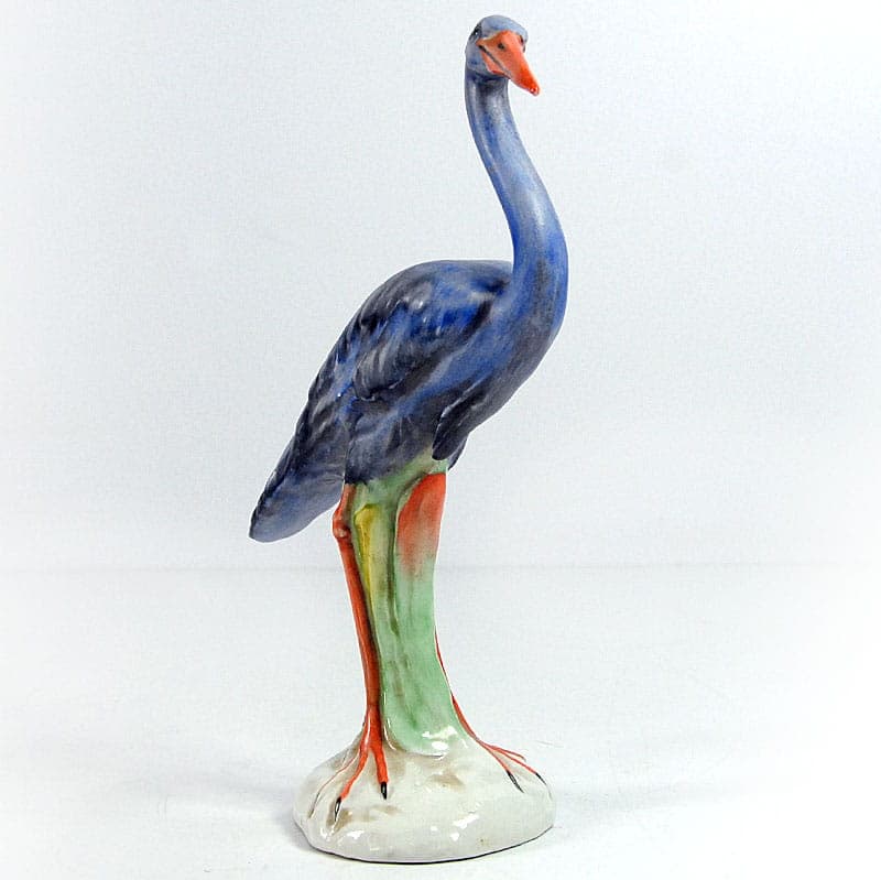 Heron figurine, multicolor, ceramics, Italy, 1980s. - 41948