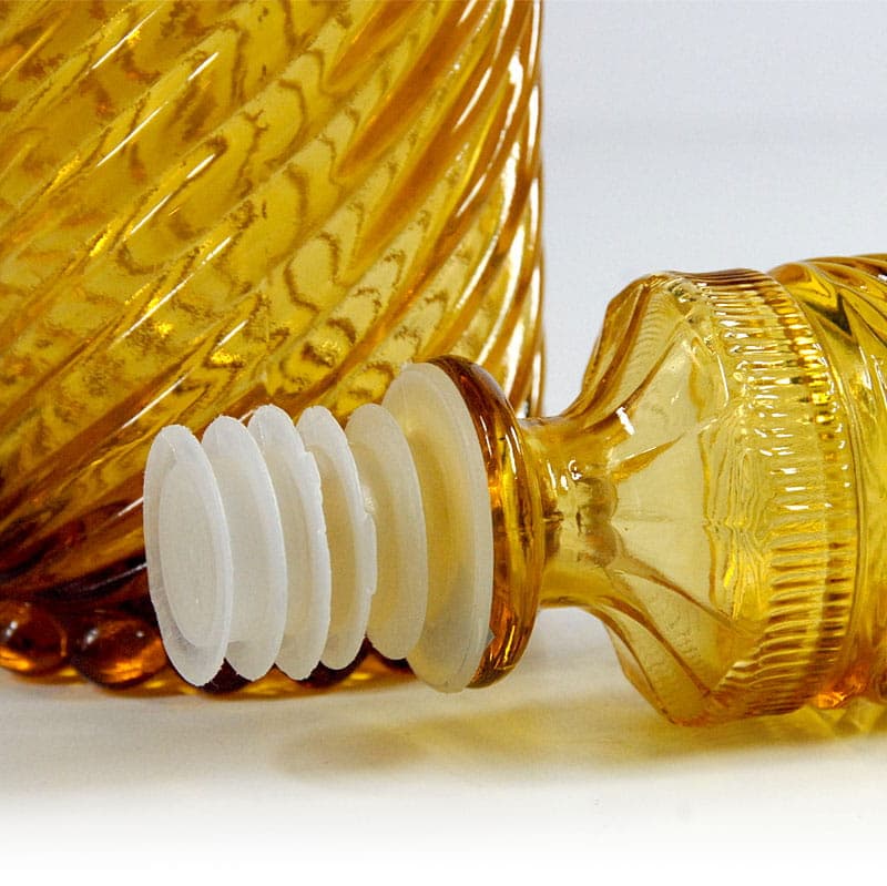 Karafka, Empoli, pomarańczowy, szkło, Włochy, lata 60. - 41923