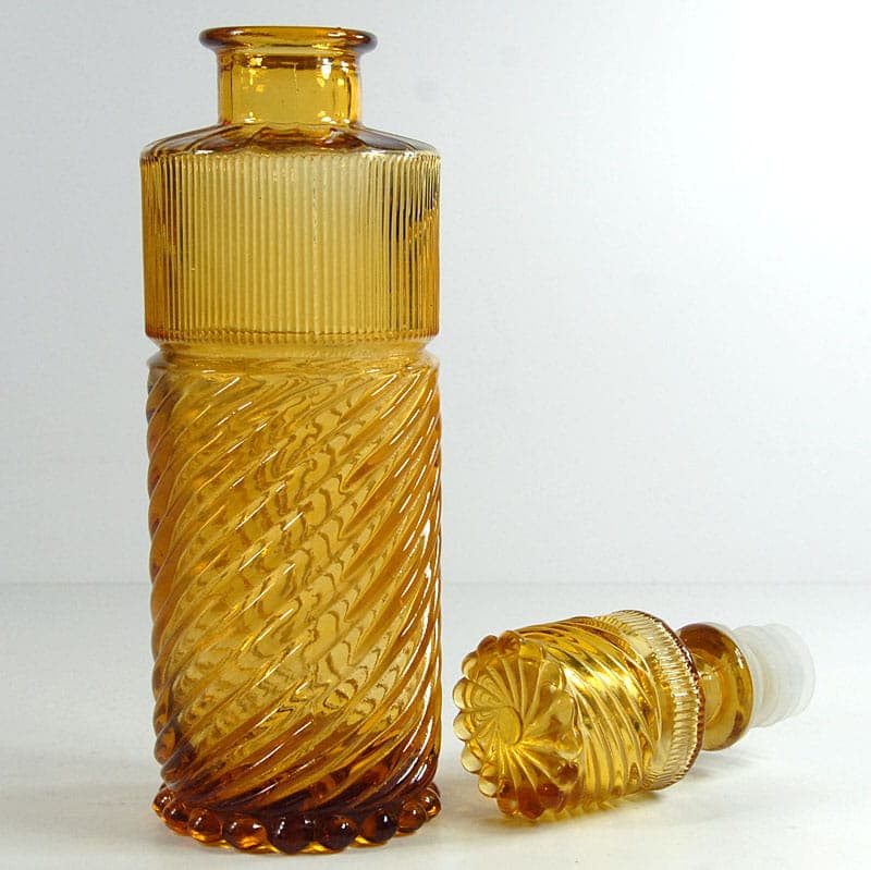 Karafka, Empoli, pomarańczowy, szkło, Włochy, lata 60. - 41921