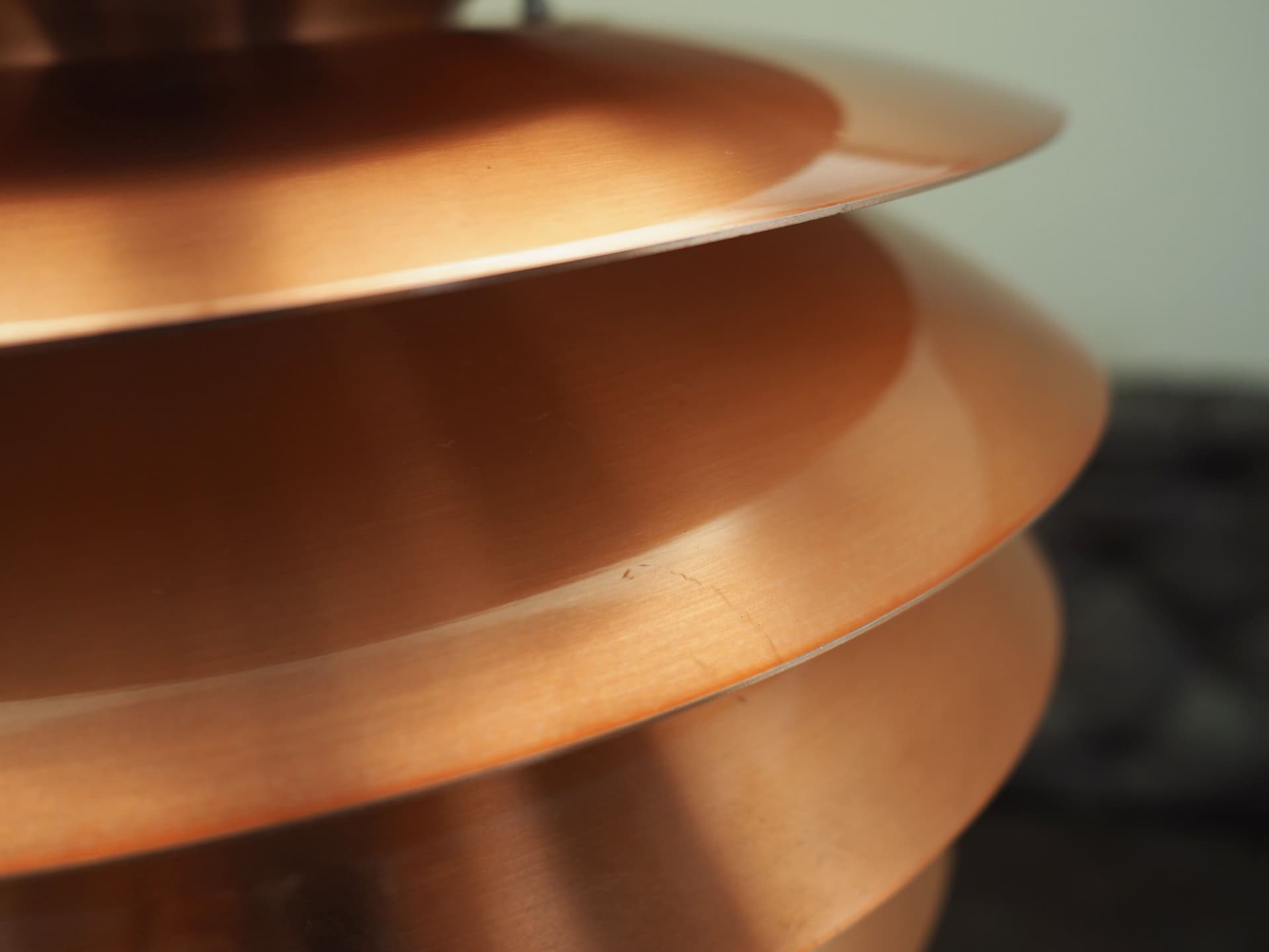 Pendant Lamp Barcelona, pink metal, by B. Karlby, Lyfa, Denmark, 1980s. - 51033