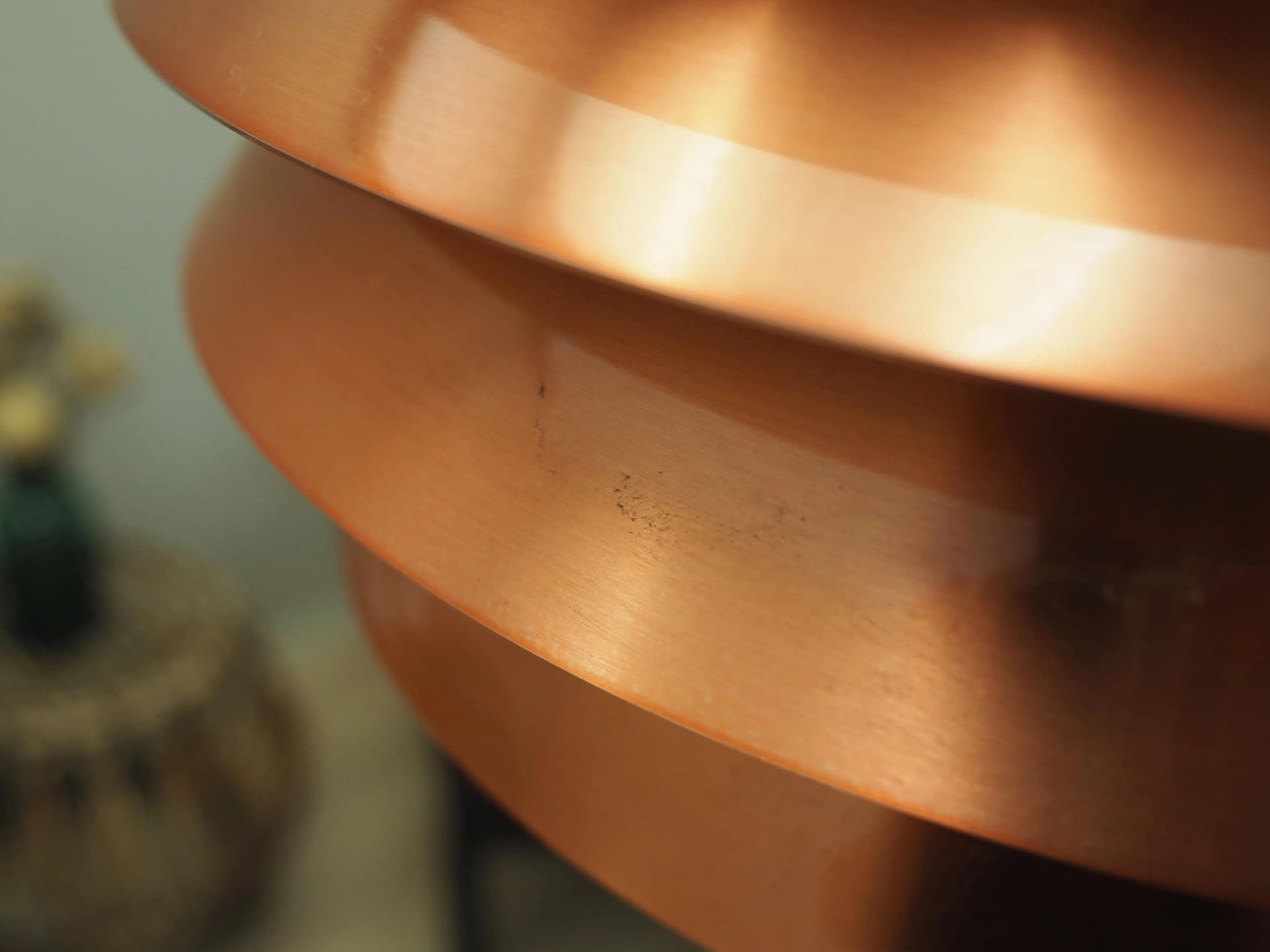 Pendant Lamp Barcelona, pink metal, by B. Karlby, Lyfa, Denmark, 1980s. - 41117