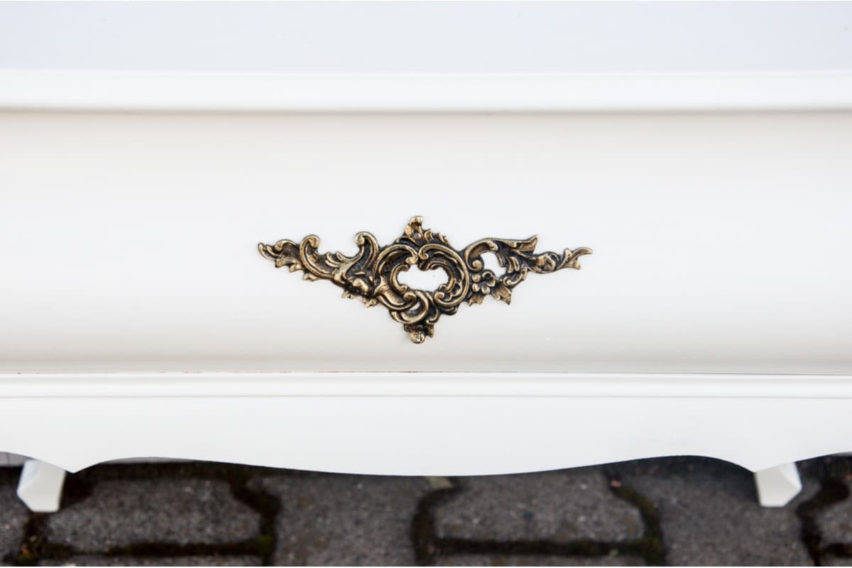 Ivory White Rococo Table-Commode, Northern Europe, 1920s - 47356