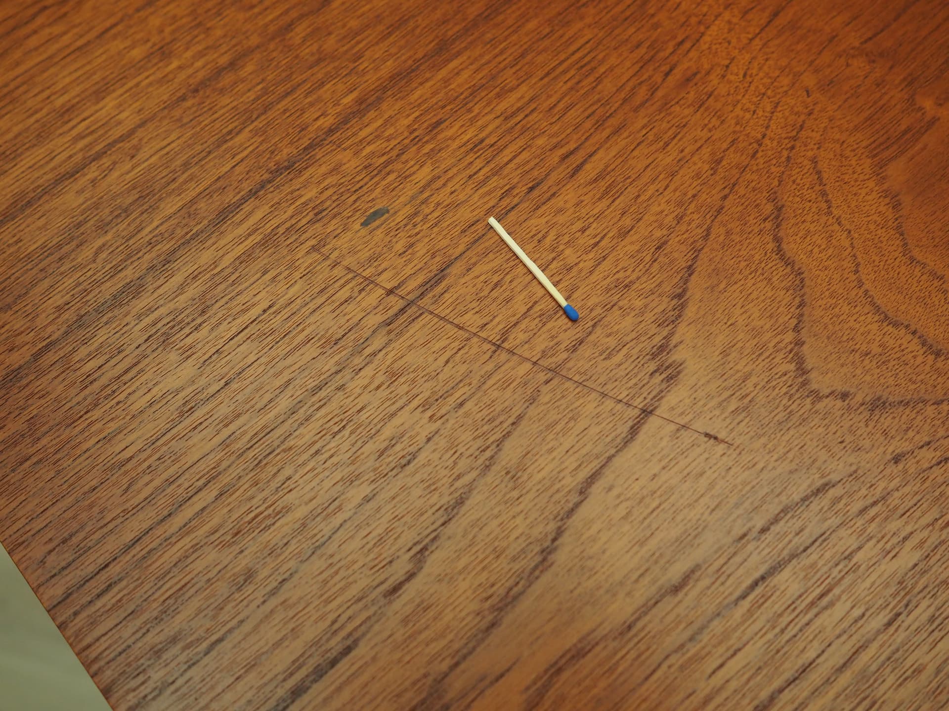 Desk, orange teak, Denmark, 1970s - 51030