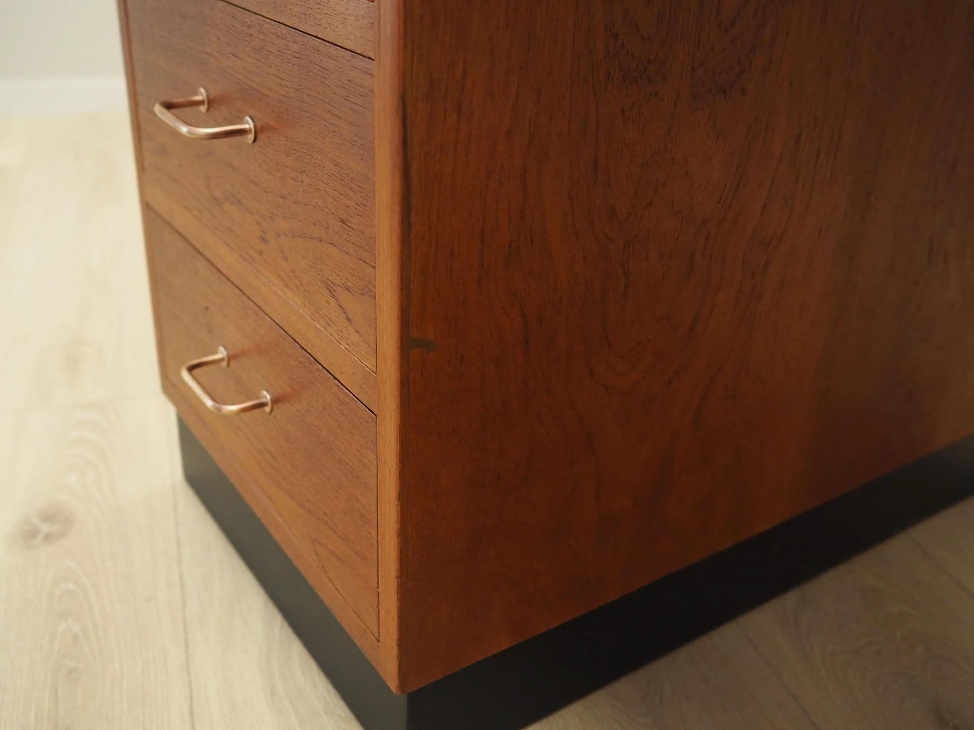 Desk, orange teak, Denmark, 1970s - 41106