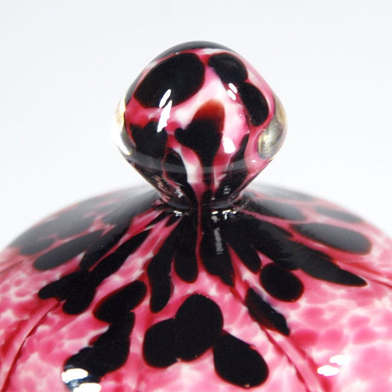 Art Deco container, pink glass, Weltz, Czech Republic, 1930s. - 41875