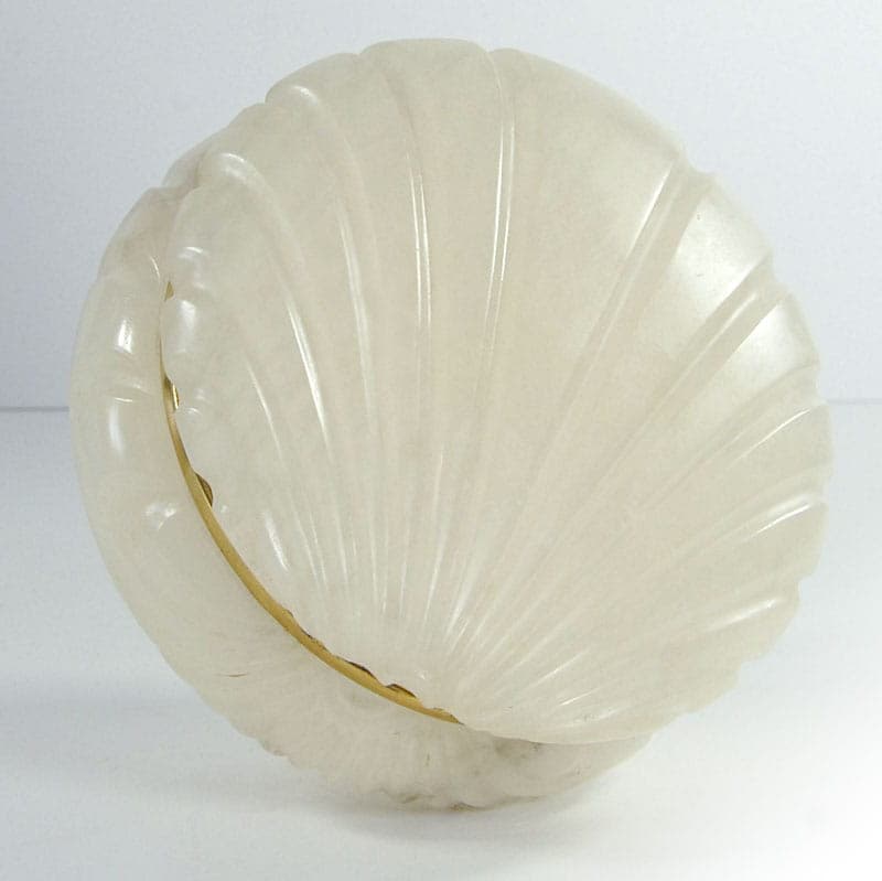 Container, alabaster ivory white, Italy, 1960s. - 41842