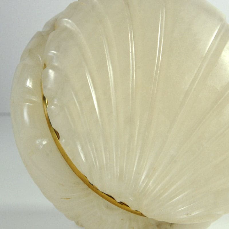 Container, alabaster ivory white, Italy, 1960s. - 41846