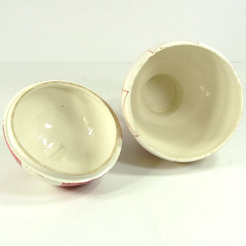 Pojemnik ceramiczny, ivory white, ceramika, Mancer, Włochy, lata 60. - 41836