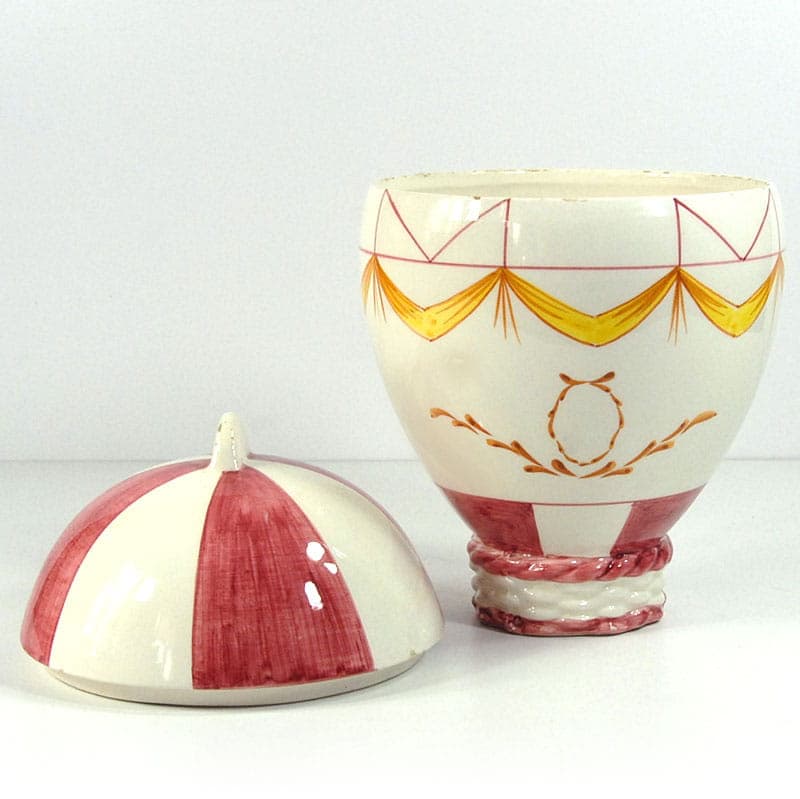 Pojemnik ceramiczny, ivory white, ceramika, Mancer, Włochy, lata 60. - 41833