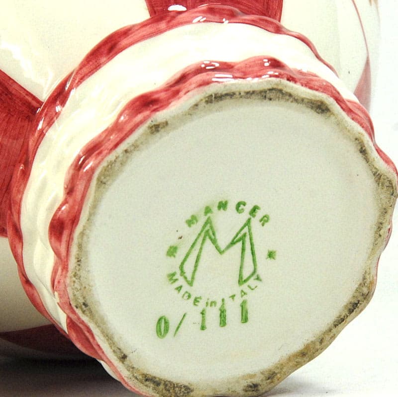 Pojemnik ceramiczny, ivory white, ceramika, Mancer, Włochy, lata 60. - 41838