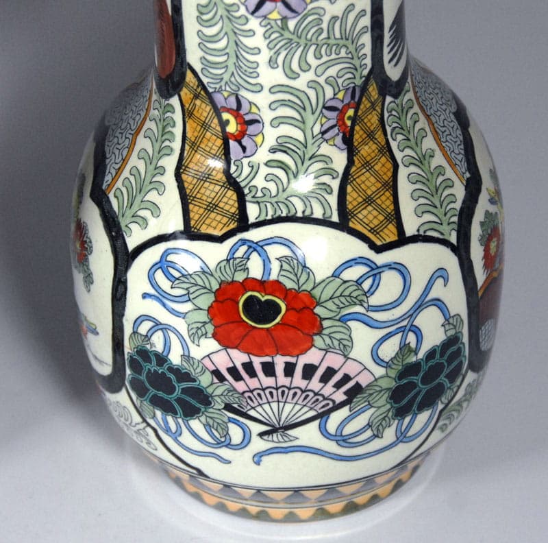 Komplet dekoracyjny, fajans kremowy, Petrus Regout, Maastricht, Holandia, początek XX w. - 41801