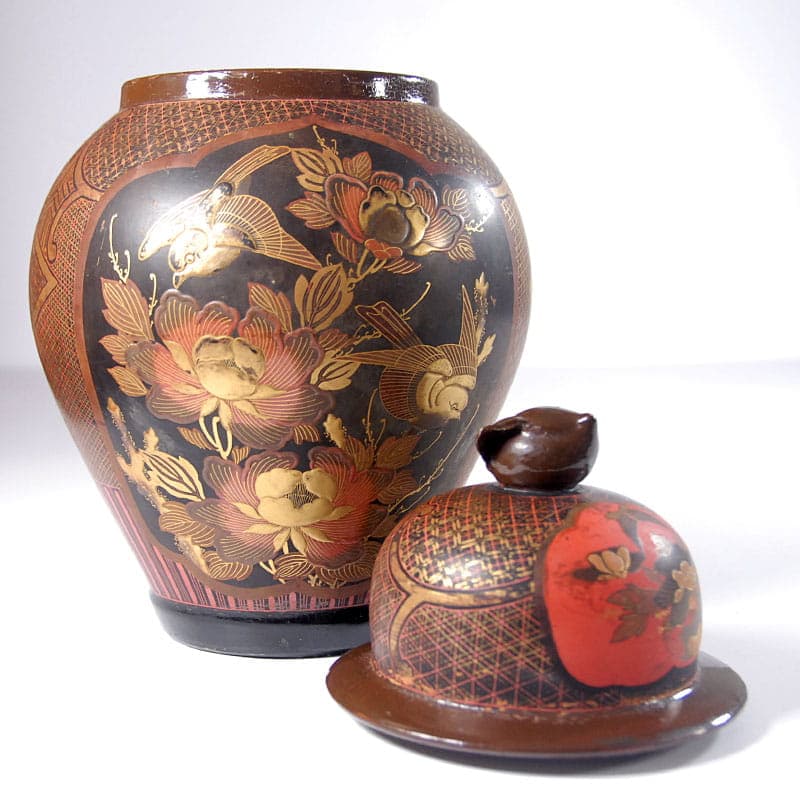 Vase Arita, dark brown ceramic, Japan, 19th c. - 41759