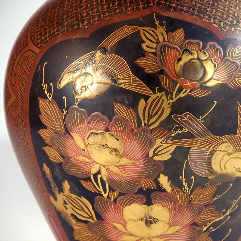 Vase Arita, dark brown ceramic, Japan, 19th c. - 41758