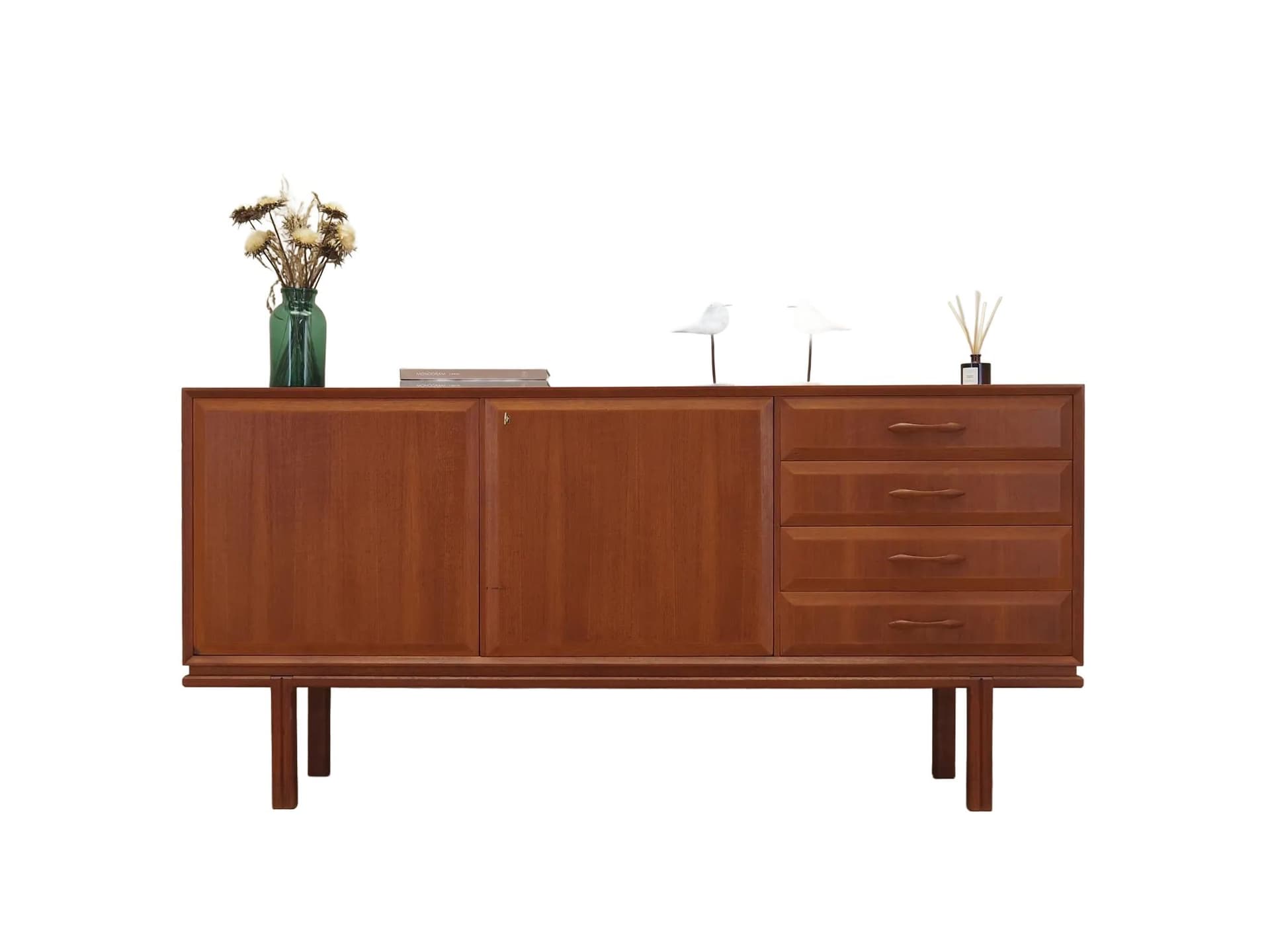 Sideboard, brązowy, teak, Szwecja, lata 60.