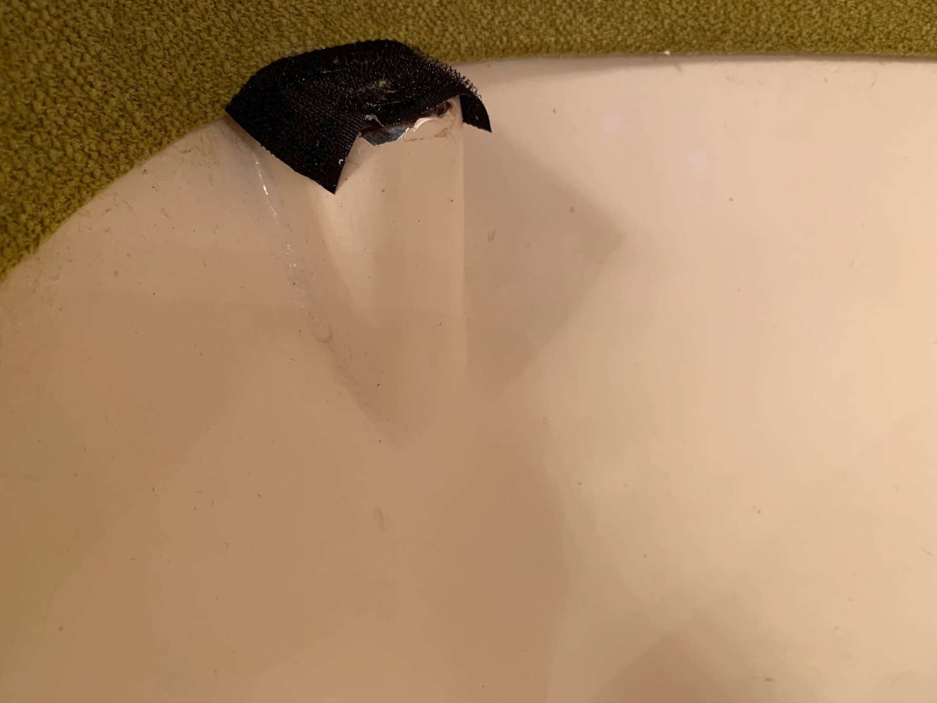 Chair Cone, yellow velvet, by V. Panton, Denmark, 1950s. - 40977